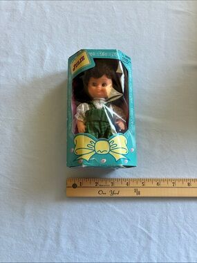 Julie Doll in Teal Box with Green Outfit and Brown Hair